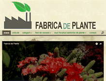 Tablet Screenshot of fabricadeplante.ro